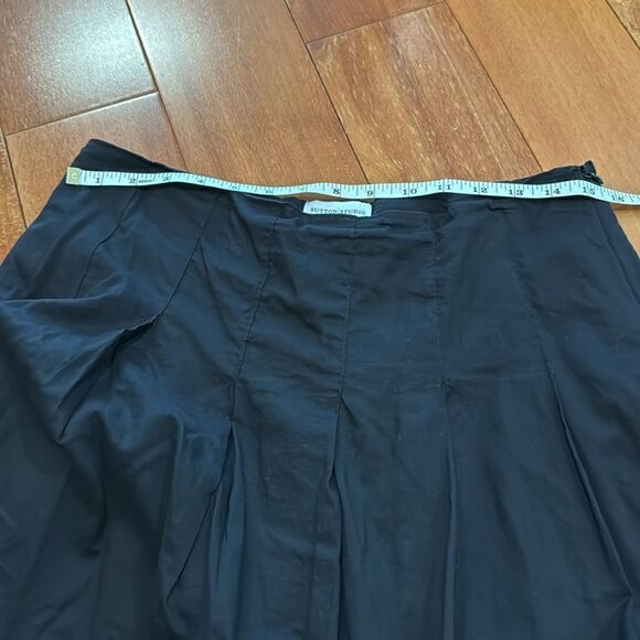 Sutton Studio Cotten Black A-line skirt size 8 - Picture 6 of 7